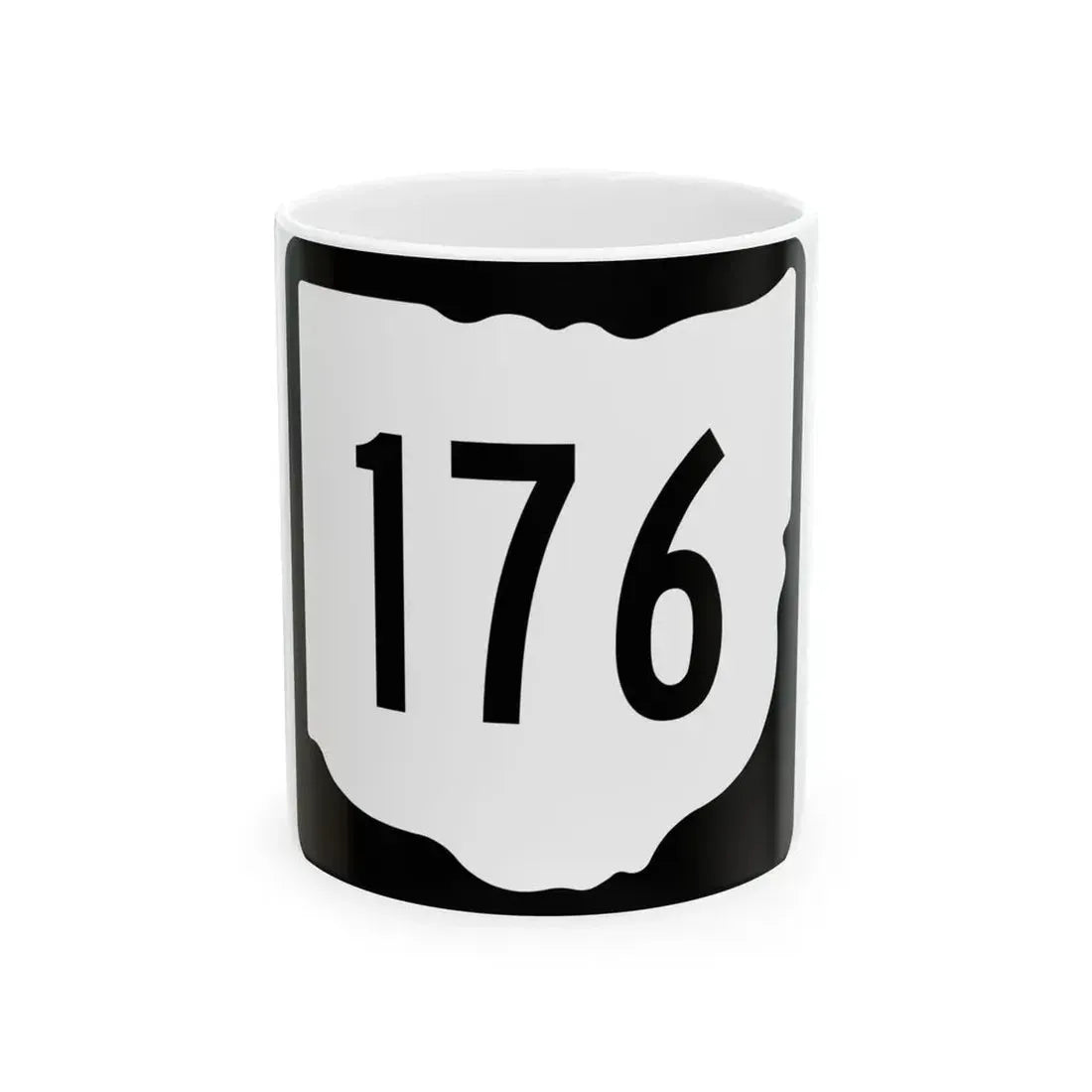 OH-176 1967 (Ohio) (Road Sign) White Coffee Mug 11oz - Go Mug Yourself