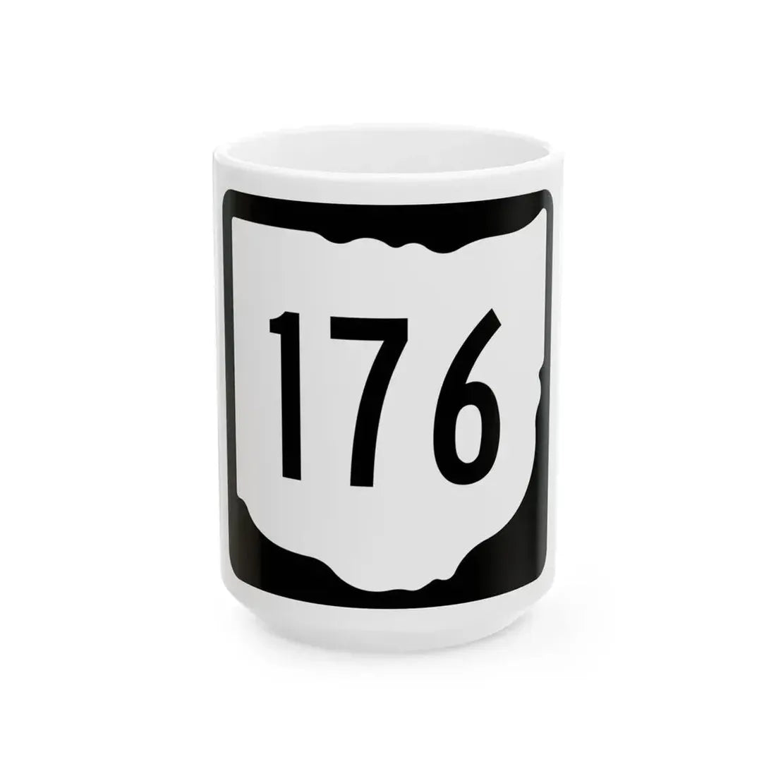 OH-176 1967 (Ohio) (Road Sign) White Coffee Mug 15oz - Go Mug Yourself