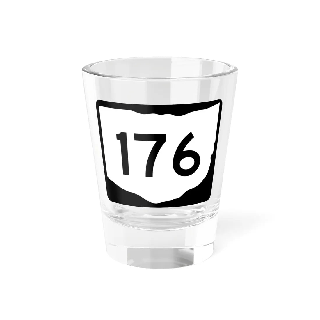 OH-176 (Ohio) (Road Sign) Shot Glass 1.5oz 1.5oz - Go Mug Yourself