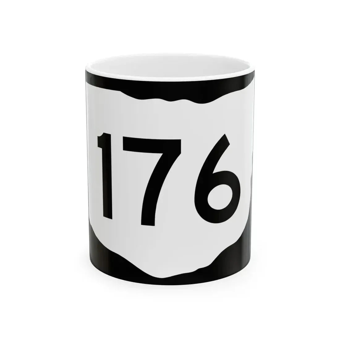 OH-176 (Ohio) (Road Sign) White Coffee Mug 11oz - Go Mug Yourself
