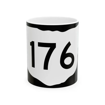 OH-176 (Ohio) (Road Sign) White Coffee Mug 11oz - Go Mug Yourself