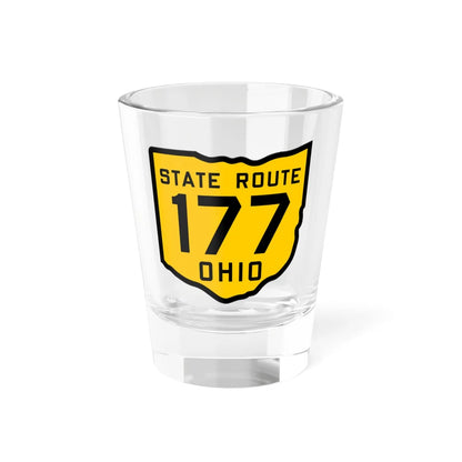 OH-177 1920 (Ohio) (Road Sign) Shot Glass 1.5oz 1.5oz - Go Mug Yourself
