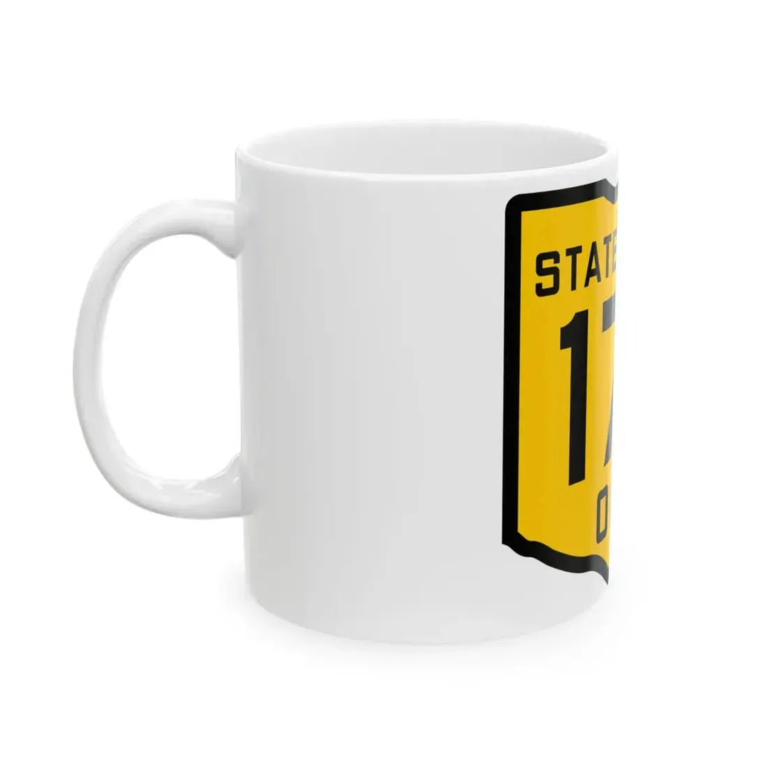 OH-177 1920 (Ohio) (Road Sign) White Coffee Mug - Go Mug Yourself