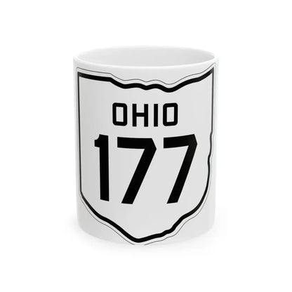 OH-177 1927 (Ohio) (Road Sign) White Coffee Mug 11oz - Go Mug Yourself