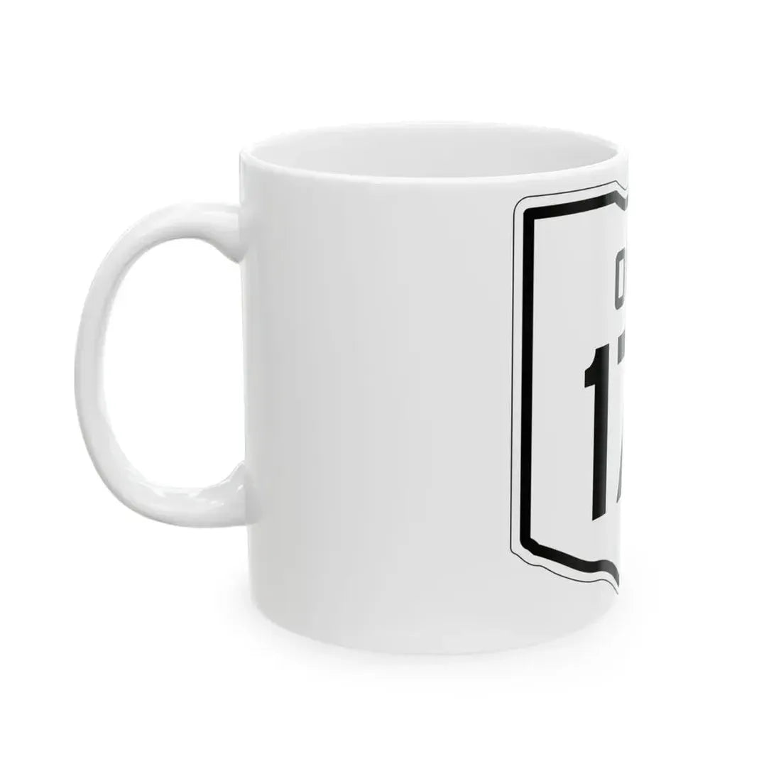 OH-177 1927 (Ohio) (Road Sign) White Coffee Mug - Go Mug Yourself