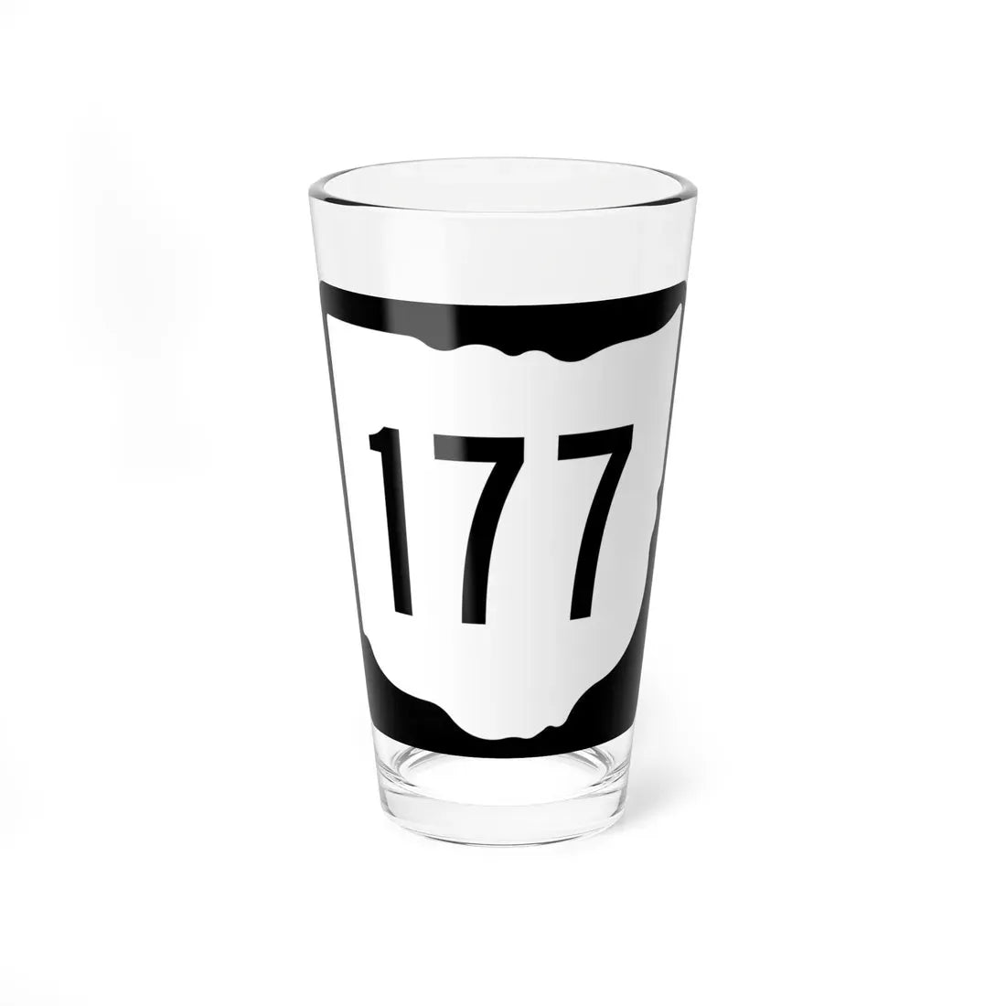 OH-177 1967 (Ohio) (Road Sign) Pint Glass 16oz 16oz - Go Mug Yourself