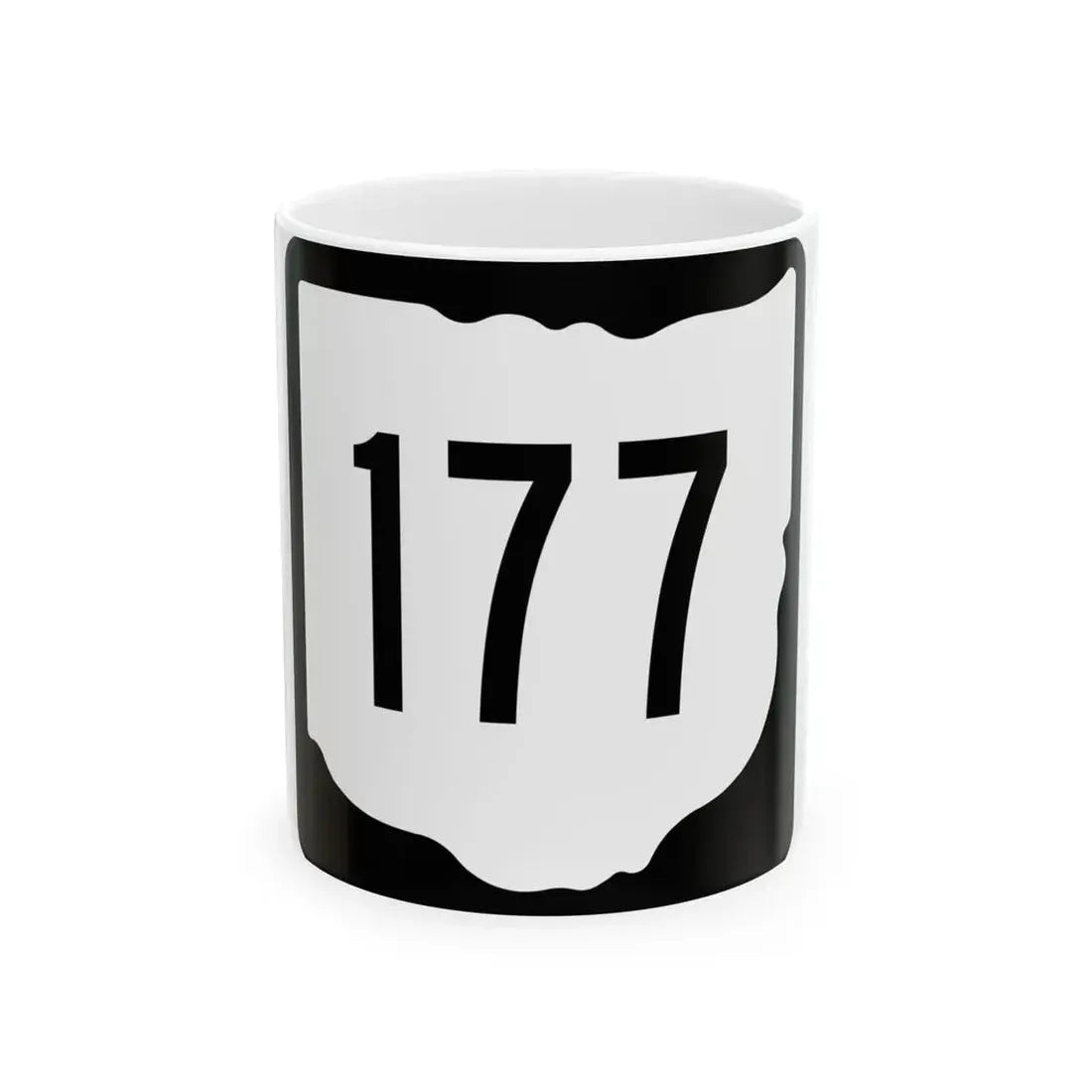 OH-177 1967 (Ohio) (Road Sign) White Coffee Mug 11oz - Go Mug Yourself