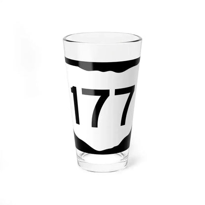 OH-177 (Ohio) (Road Sign) Pint Glass 16oz 16oz - Go Mug Yourself