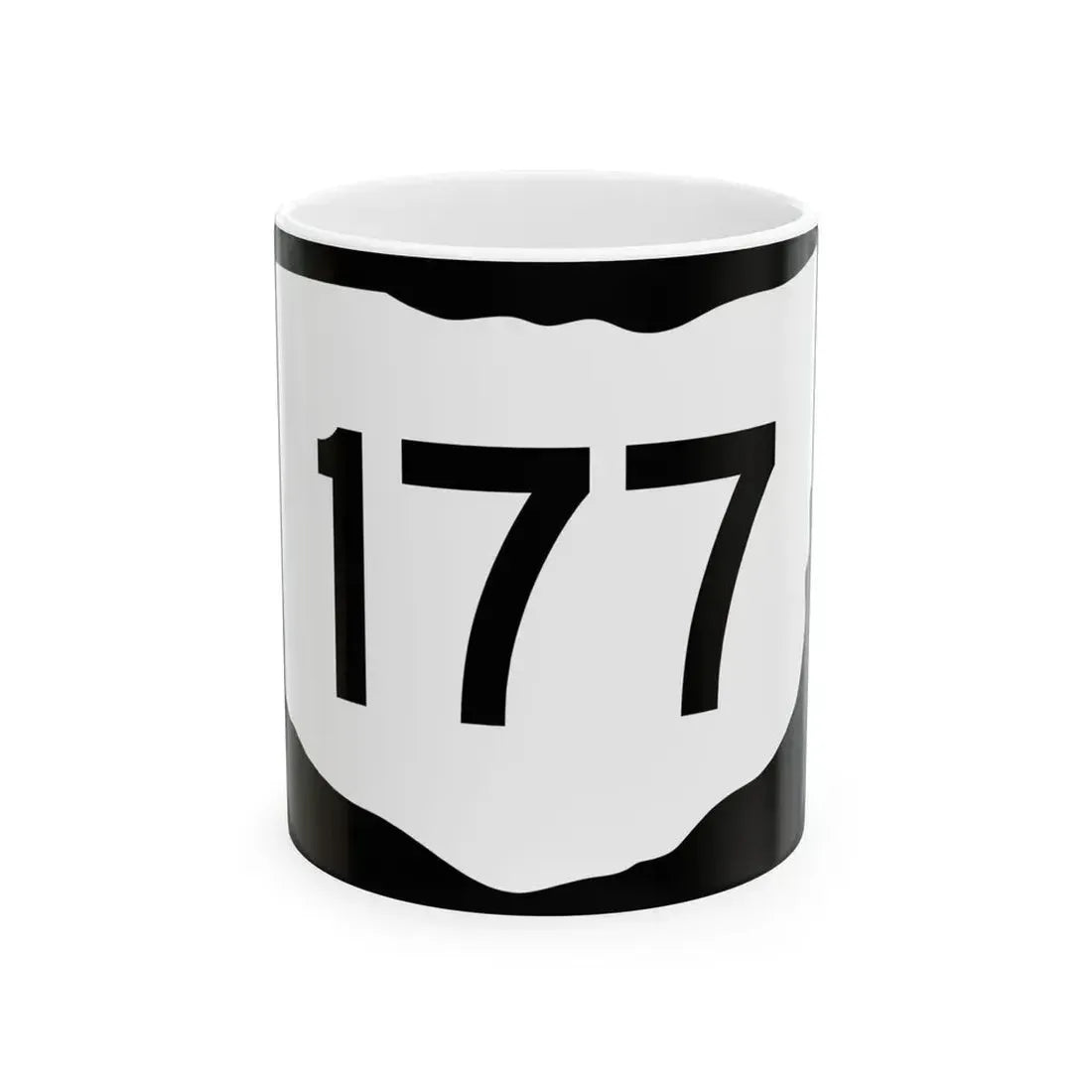 OH-177 (Ohio) (Road Sign) White Coffee Mug 11oz - Go Mug Yourself