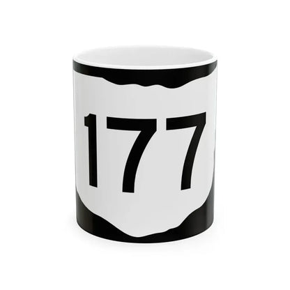 OH-177 (Ohio) (Road Sign) White Coffee Mug 11oz - Go Mug Yourself