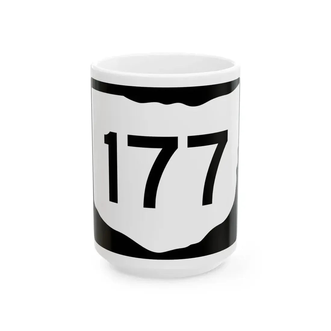 OH-177 (Ohio) (Road Sign) White Coffee Mug 15oz - Go Mug Yourself