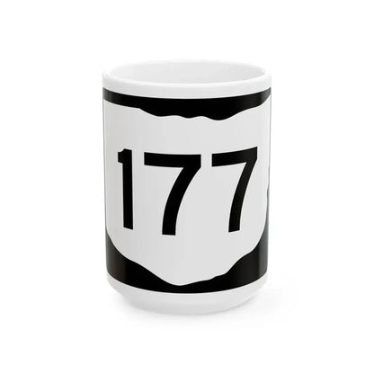 OH-177 (Ohio) (Road Sign) White Coffee Mug 15oz - Go Mug Yourself