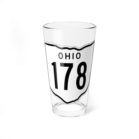 OH-178 1948 (Ohio) (Road Sign) Pint Glass 16oz 16oz - Go Mug Yourself