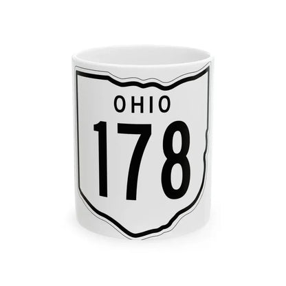 OH-178 1948 (Ohio) (Road Sign) White Coffee Mug 11oz - Go Mug Yourself