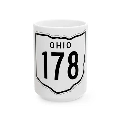 OH-178 1948 (Ohio) (Road Sign) White Coffee Mug 15oz - Go Mug Yourself