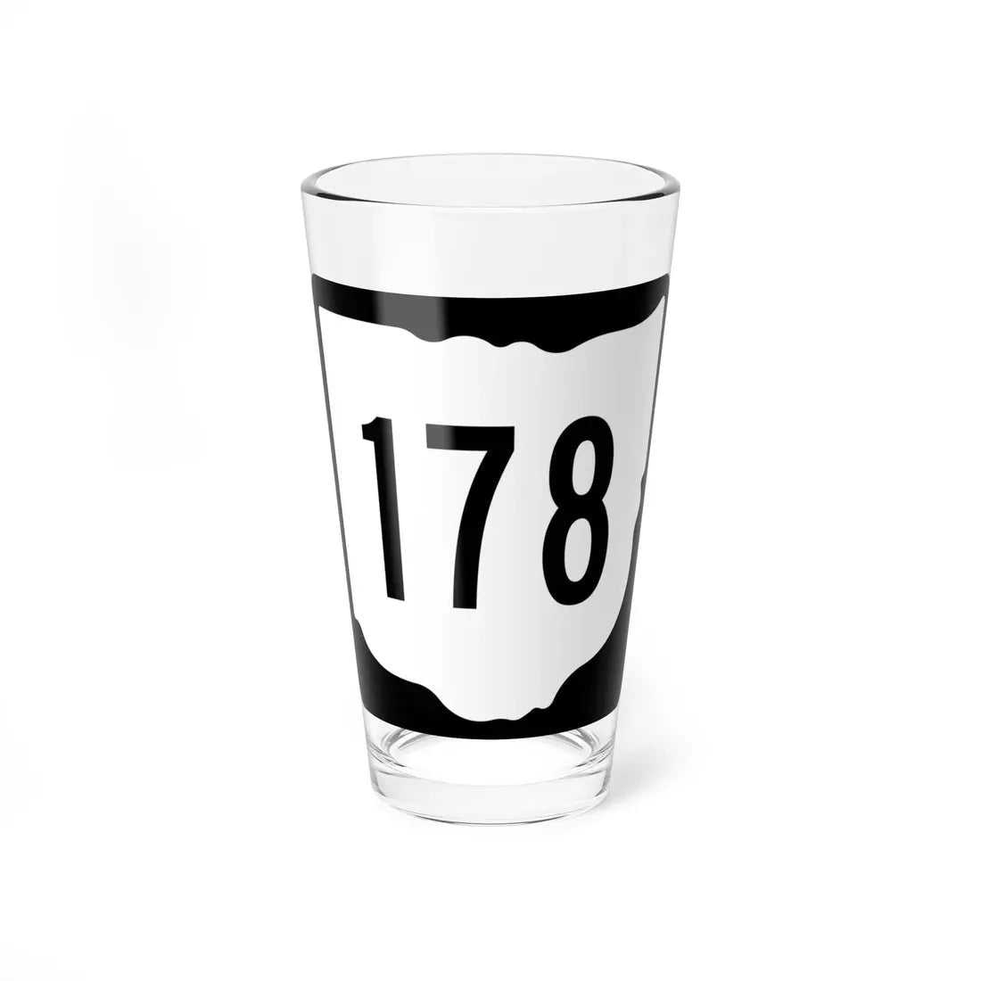 OH-178 1967 (Ohio) (Road Sign) Pint Glass 16oz 16oz - Go Mug Yourself