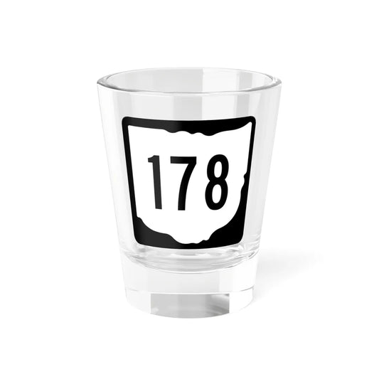 OH-178 1967 (Ohio) (Road Sign) Shot Glass 1.5oz 1.5oz - Go Mug Yourself