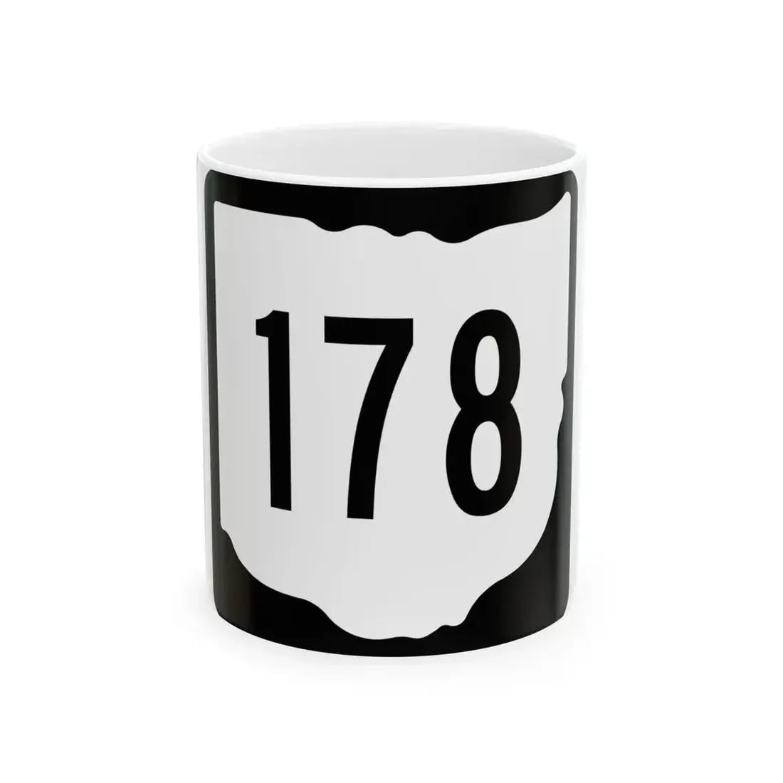 OH-178 1967 (Ohio) (Road Sign) White Coffee Mug 11oz - Go Mug Yourself