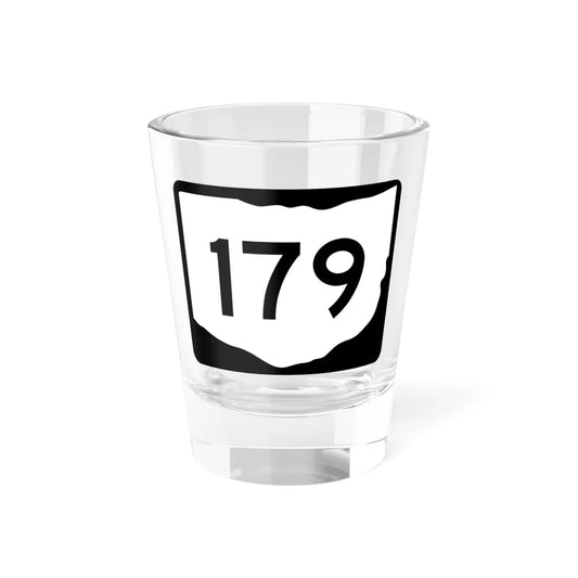 OH-179 (Ohio) (Road Sign) Shot Glass 1.5oz 1.5oz - Go Mug Yourself