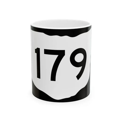 OH-179 (Ohio) (Road Sign) White Coffee Mug 11oz - Go Mug Yourself