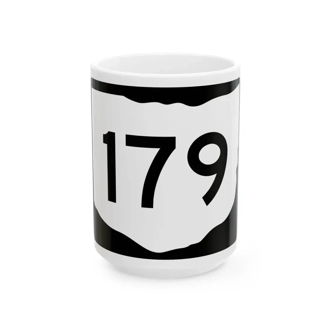 OH-179 (Ohio) (Road Sign) White Coffee Mug 15oz - Go Mug Yourself