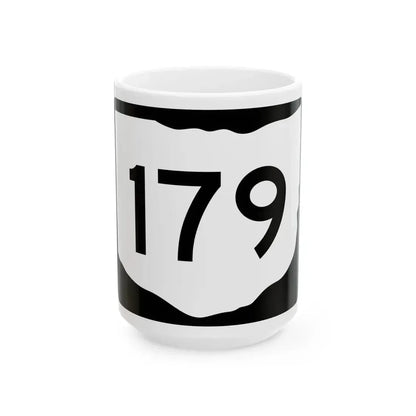OH-179 (Ohio) (Road Sign) White Coffee Mug 15oz - Go Mug Yourself
