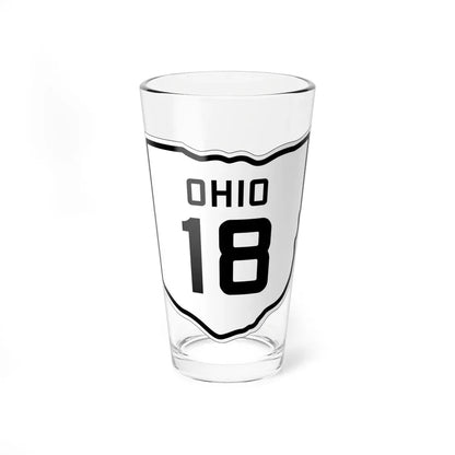 OH-18 1927 (Ohio) (Road Sign) Pint Glass 16oz 16oz - Go Mug Yourself