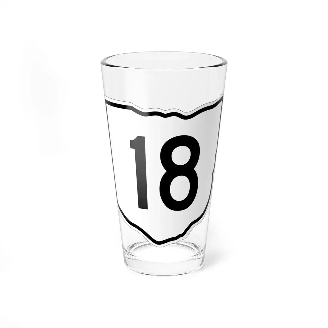OH-18 1960 (Ohio) (Road Sign) Pint Glass 16oz 16oz - Go Mug Yourself