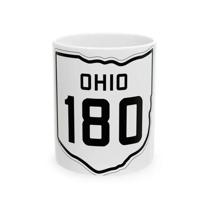 OH-180 1927 (Ohio) (Road Sign) White Coffee Mug 11oz - Go Mug Yourself