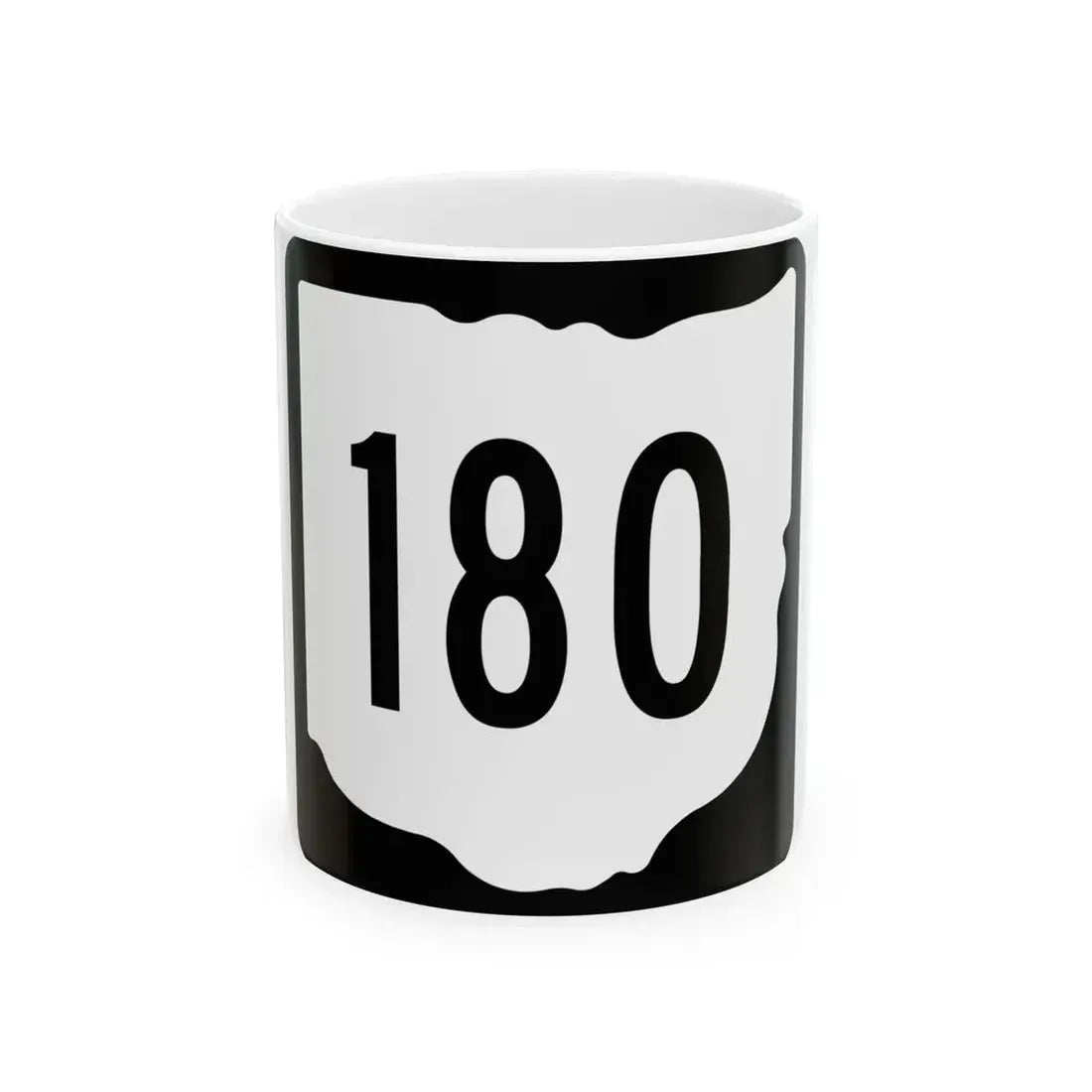 OH-180 1967 (Ohio) (Road Sign) White Coffee Mug 11oz - Go Mug Yourself