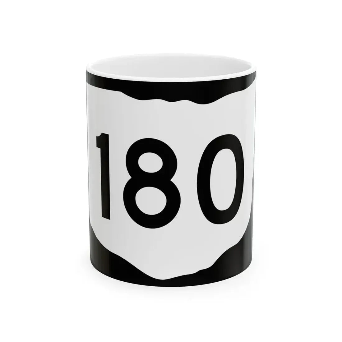 OH-180 (Ohio) (Road Sign) White Coffee Mug 11oz - Go Mug Yourself