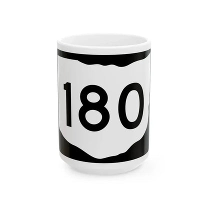 OH-180 (Ohio) (Road Sign) White Coffee Mug 15oz - Go Mug Yourself