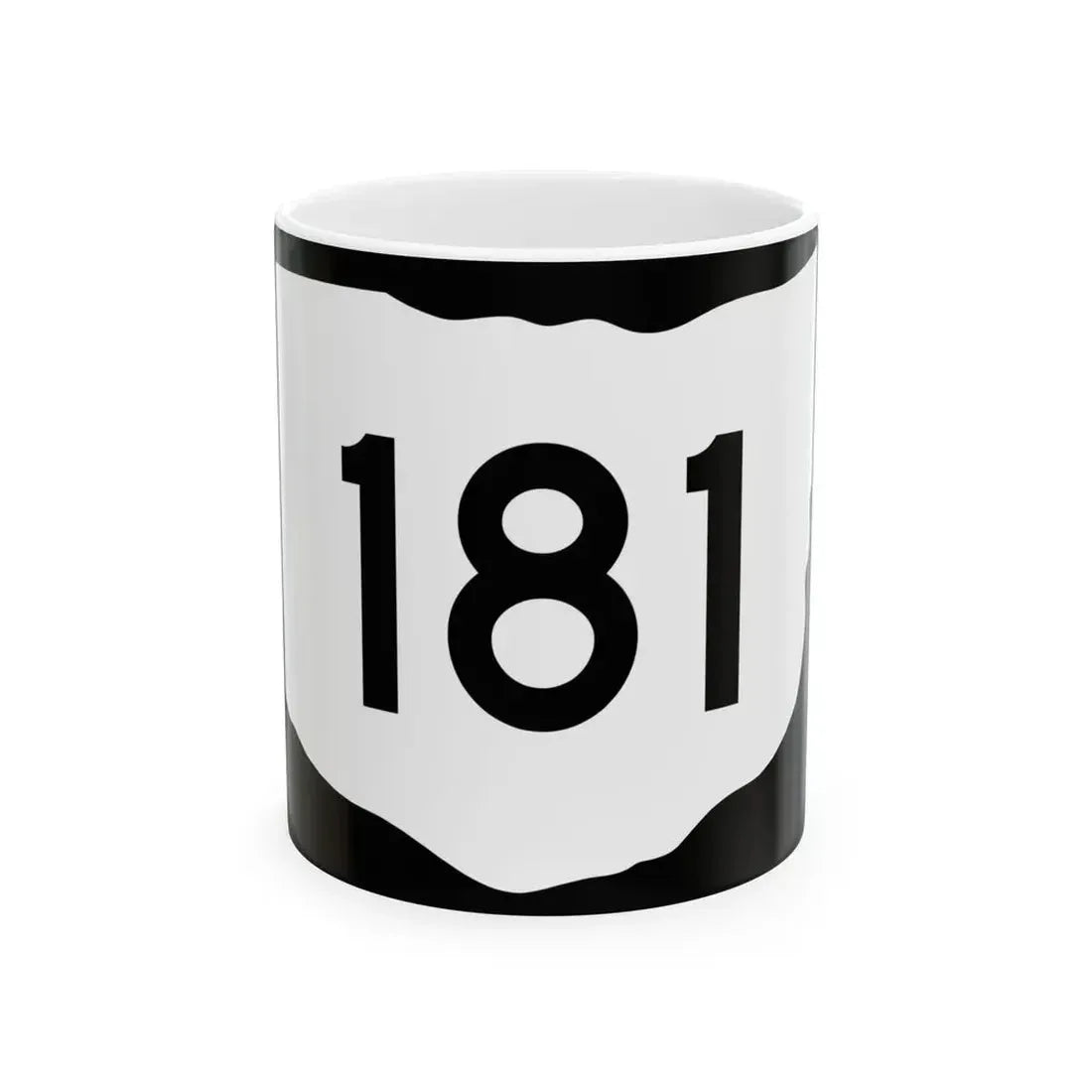 OH-181 (Ohio) (Road Sign) White Coffee Mug 11oz - Go Mug Yourself