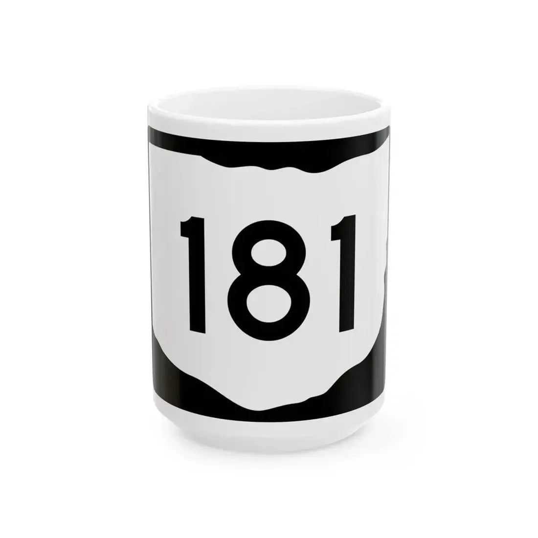 OH-181 (Ohio) (Road Sign) White Coffee Mug 15oz - Go Mug Yourself