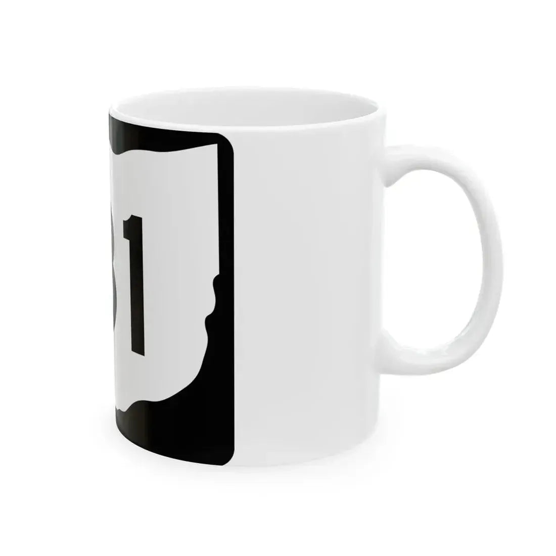OH-181 (Ohio) (Road Sign) White Coffee Mug - Go Mug Yourself