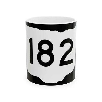 OH-182 (Ohio) (Road Sign) White Coffee Mug 11oz - Go Mug Yourself