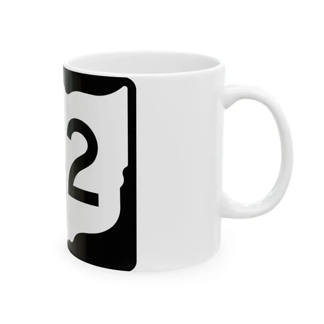 OH-182 (Ohio) (Road Sign) White Coffee Mug - Go Mug Yourself
