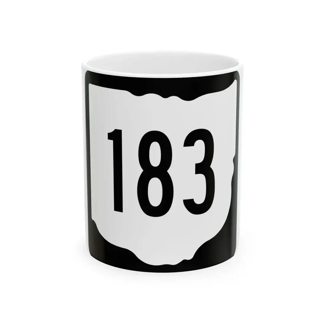 OH-183 1967 (Ohio) (Road Sign) White Coffee Mug 11oz - Go Mug Yourself