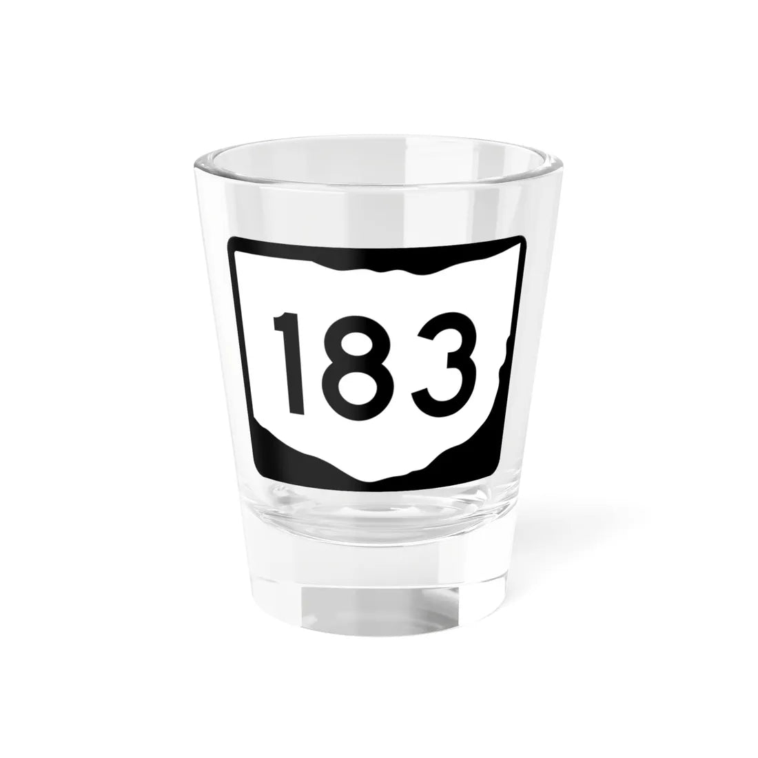 OH-183 (Ohio) (Road Sign) Shot Glass 1.5oz 1.5oz - Go Mug Yourself