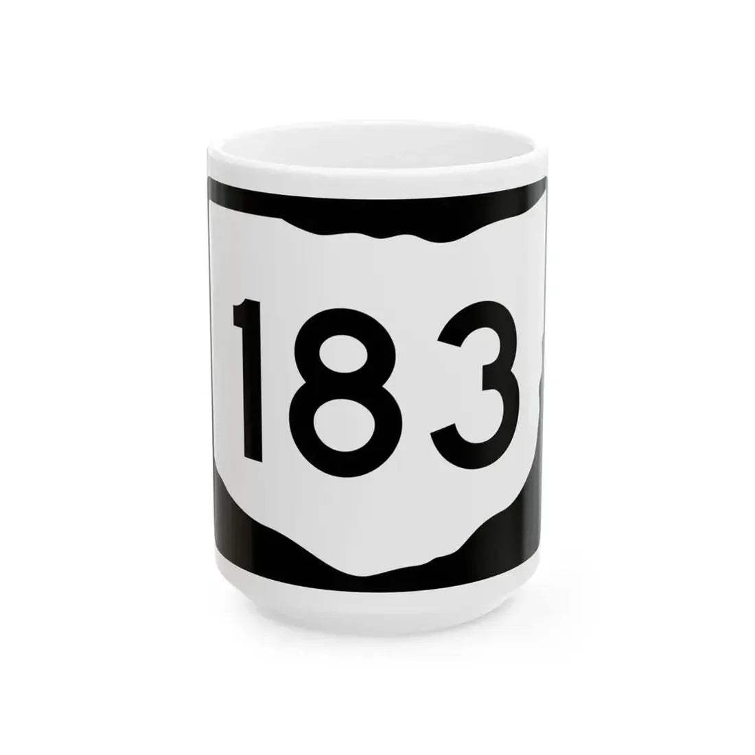 OH-183 (Ohio) (Road Sign) White Coffee Mug 15oz - Go Mug Yourself