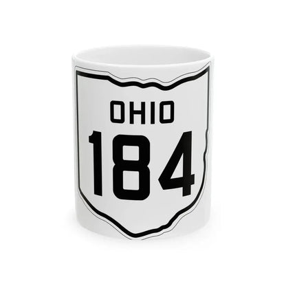 OH-184 1927 (Ohio) (Road Sign) White Coffee Mug 11oz - Go Mug Yourself