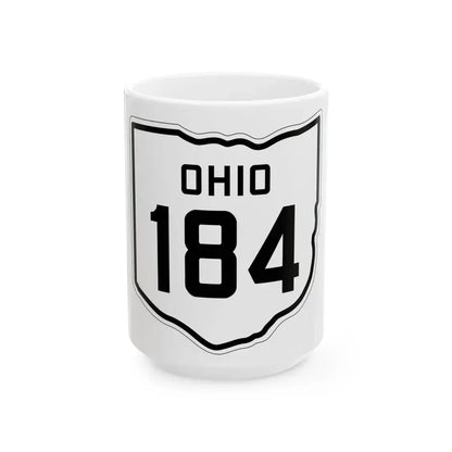 OH-184 1927 (Ohio) (Road Sign) White Coffee Mug 15oz - Go Mug Yourself