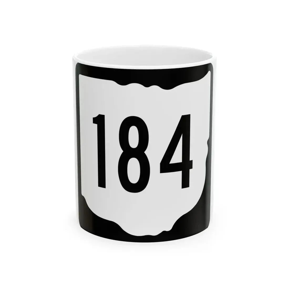 OH-184 1967 (Ohio) (Road Sign) White Coffee Mug 11oz - Go Mug Yourself