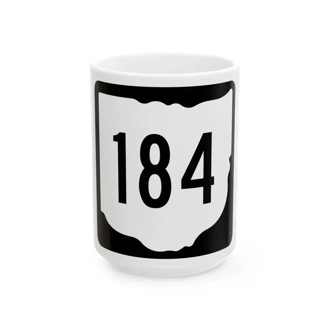 OH-184 1967 (Ohio) (Road Sign) White Coffee Mug 15oz - Go Mug Yourself