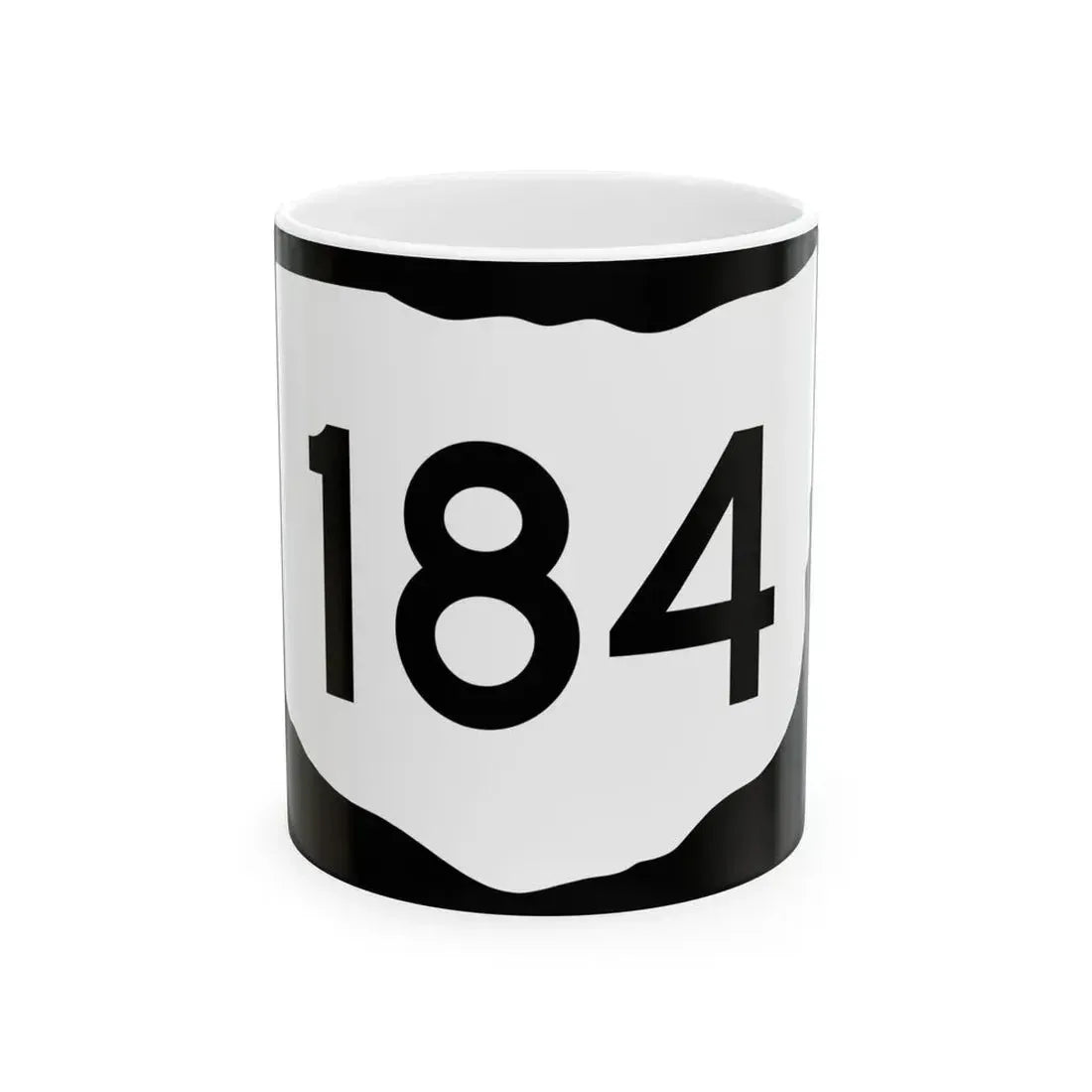 OH-184 (Ohio) (Road Sign) White Coffee Mug 11oz - Go Mug Yourself