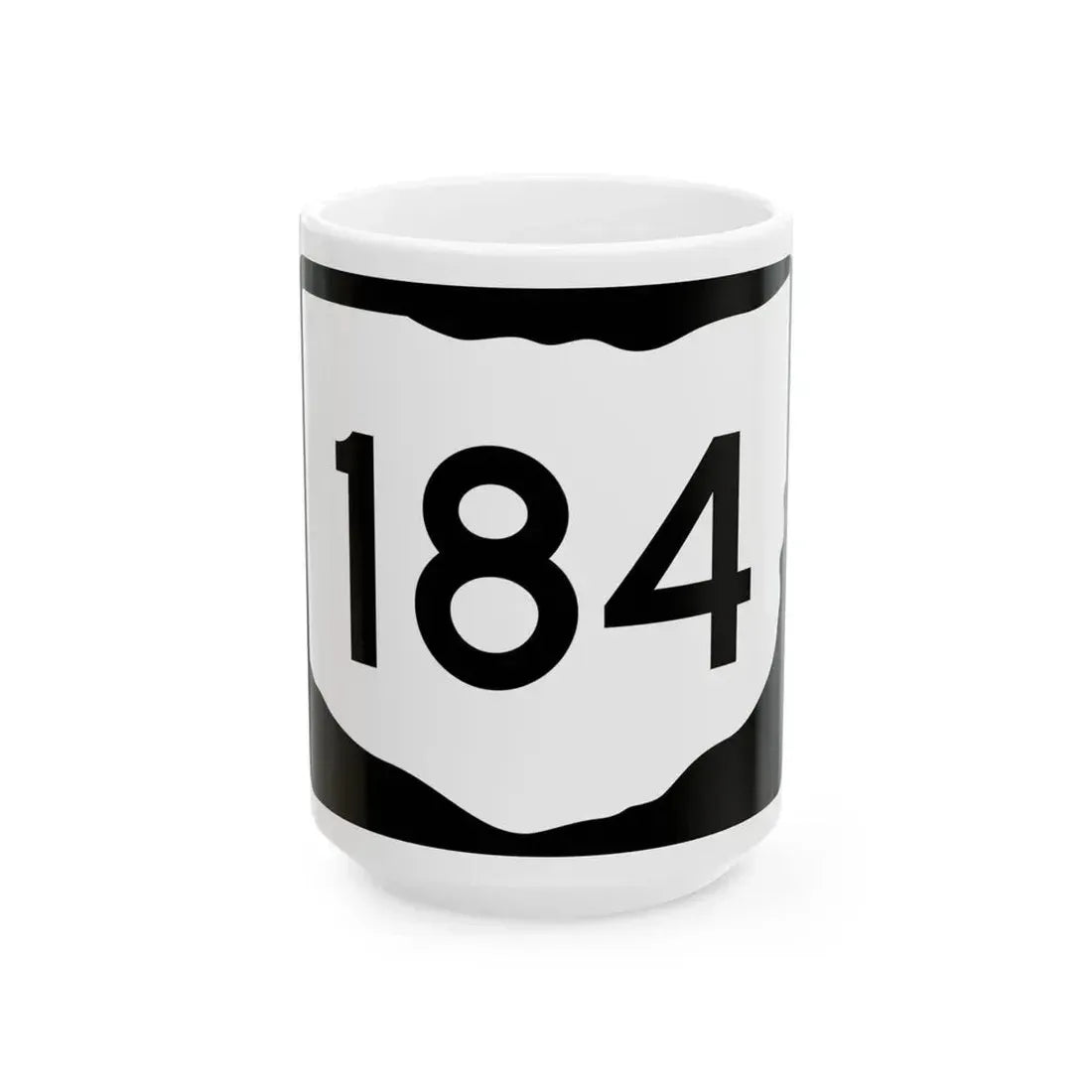 OH-184 (Ohio) (Road Sign) White Coffee Mug 15oz - Go Mug Yourself