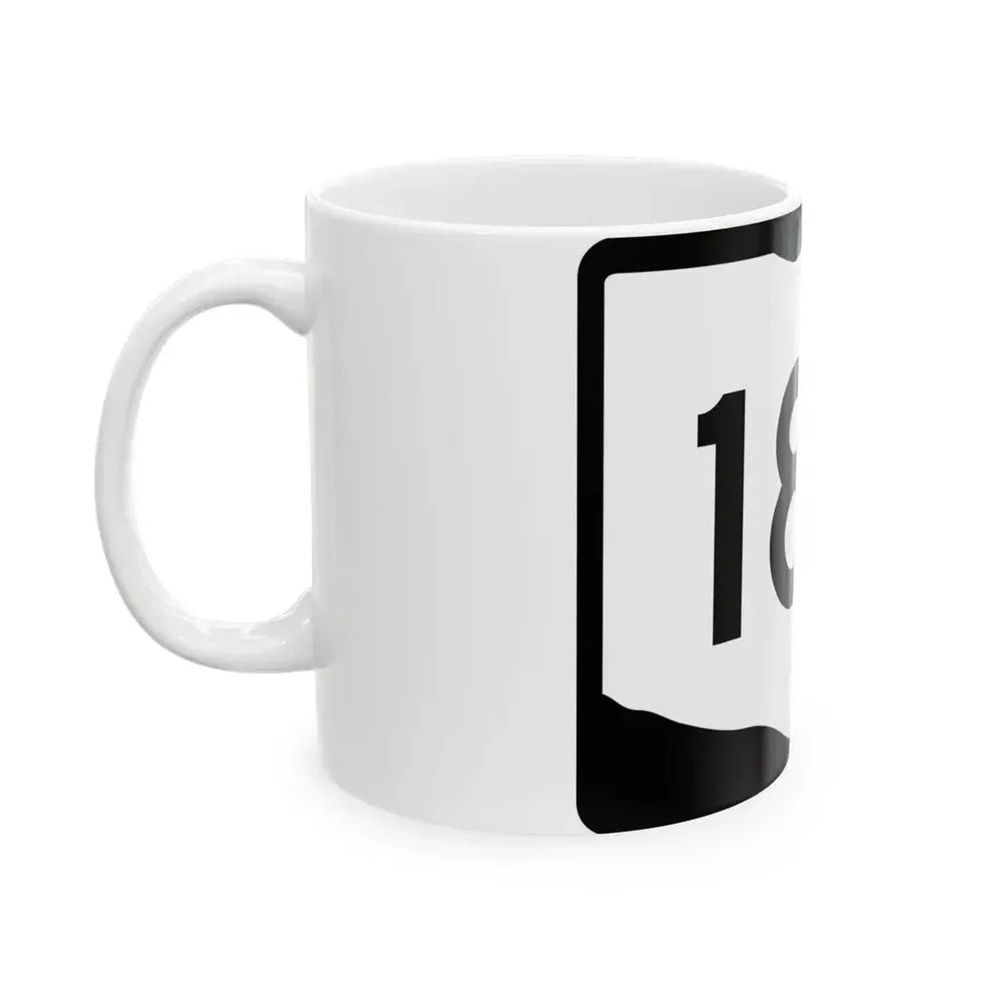 OH-184 (Ohio) (Road Sign) White Coffee Mug - Go Mug Yourself