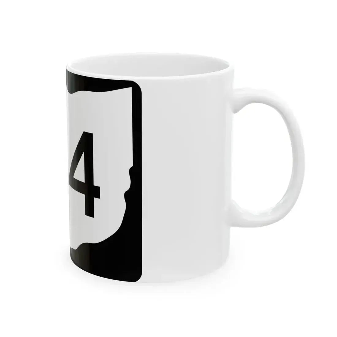 OH-184 (Ohio) (Road Sign) White Coffee Mug - Go Mug Yourself