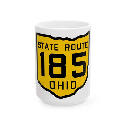 OH-185 1920 (Ohio) (Road Sign) White Coffee Mug 15oz - Go Mug Yourself