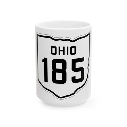 OH-185 1927 (Ohio) (Road Sign) White Coffee Mug 15oz - Go Mug Yourself